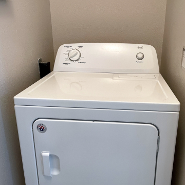 Large Dryer in Laundry Room